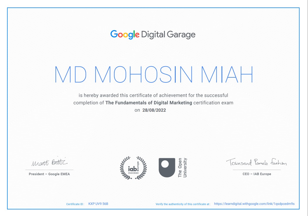Certified Digital Marketing Expert