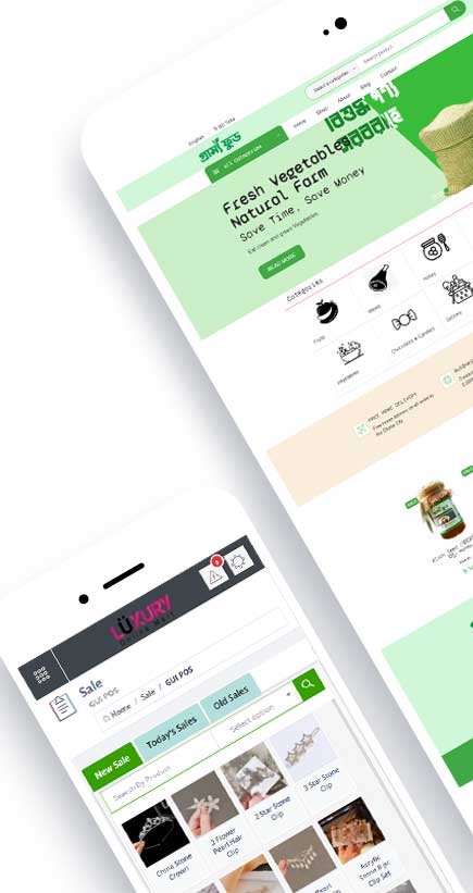 Sales ERP Mobile Friendly eCommerce / Online Store